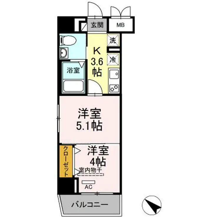 エンドレスタワー 4階階 間取り