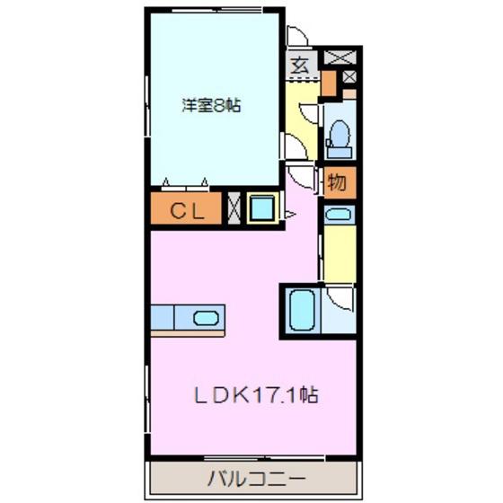 アートマンション杉並(1LDK/2階)の間取り写真