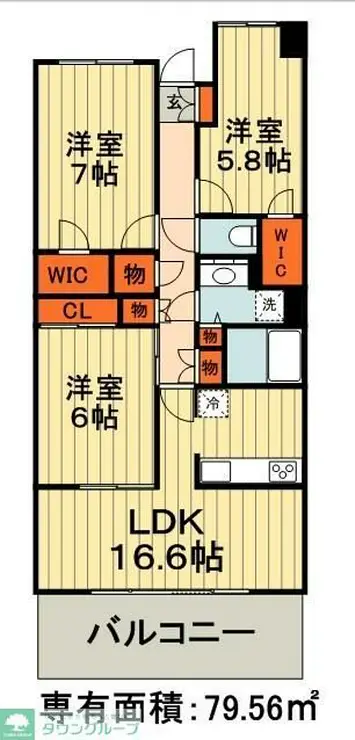 リーベスト西千葉 10階階 間取り