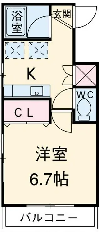 ヤサカハイム市川 2階階 間取り