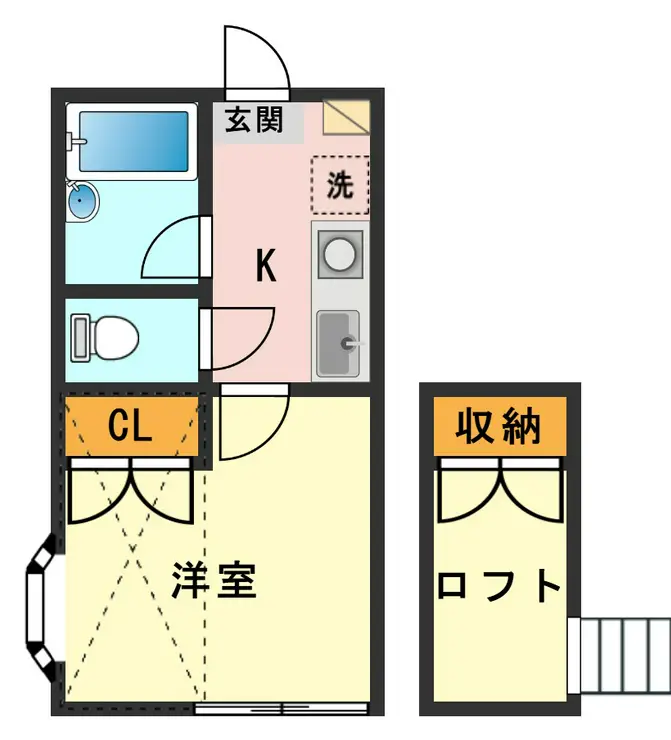 キャピタル6 2階階 間取り