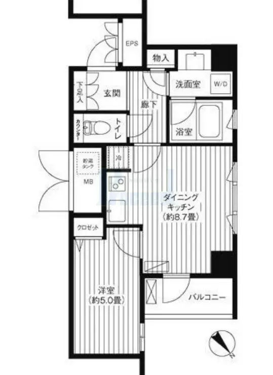 アーバス新宿余丁町 2階階 間取り