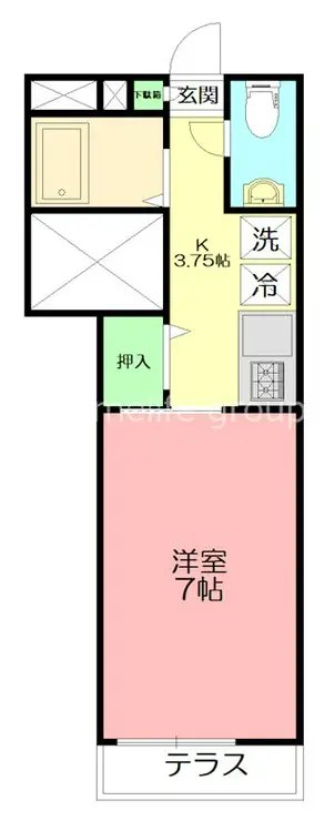 コーラル K 1階階 間取り