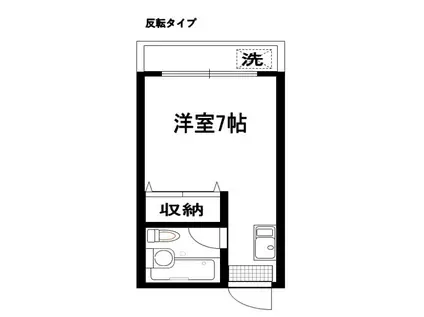 メゾン・ド・ブラン東海大学前(ワンルーム/2階)の間取り写真