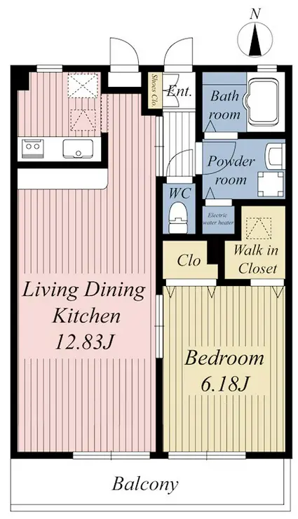 ビレッジイーストアベニュー 2階階 間取り