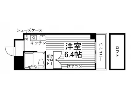 アカデミーコート鶴見(1K/5階)の間取り写真
