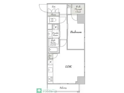 MYRIA RESIDENCE KOMAGOME(1LDK/4階)の間取り写真