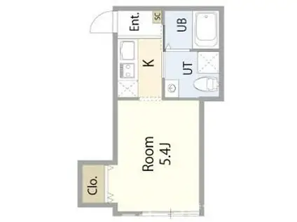 ボアソルテ竹ノ塚(ワンルーム/2階)の間取り写真