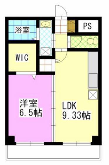 マリアージュ(1LDK/1階)の間取り写真
