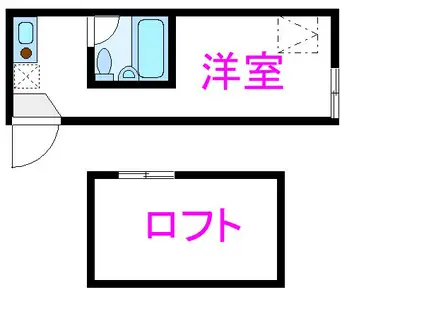 インベスト上野(ワンルーム/1階)の間取り写真