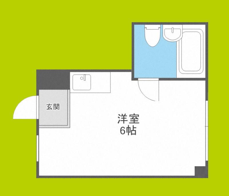 カムネス経大前(ワンルーム/2階)の間取り写真