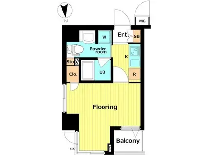 パトゥーロ御徒町チッタ(1K/3階)の間取り写真