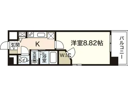 SK-2ND(1K/4階)の間取り写真