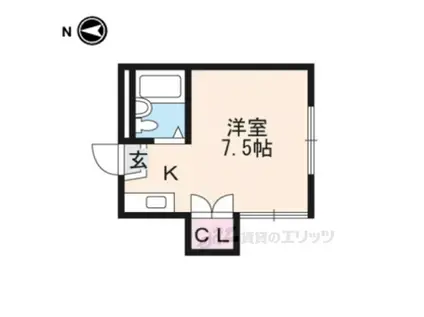 カサローゼ吉田(ワンルーム/3階)の間取り写真