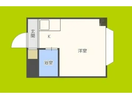 ロイヤル神路III(ワンルーム/1階)の間取り写真