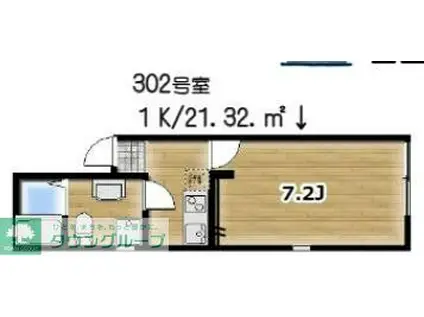 FOREST TAKASAGO(1K/3階)の間取り写真