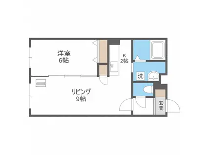 サンテラス宮の森(1LDK/3階)の間取り写真