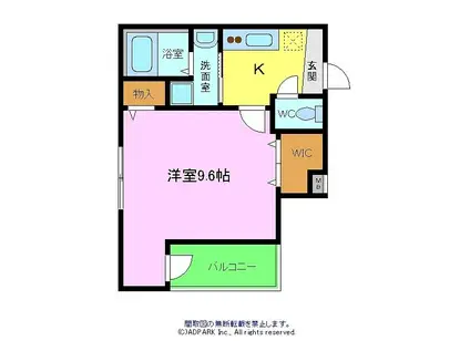 ラメゾン向陵中町Ⅰ番館(1K/3階)の間取り写真