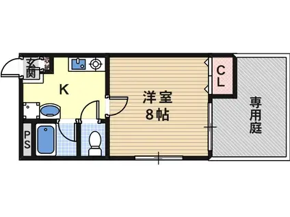 メゾンドマルコ(1K/3階)の間取り写真