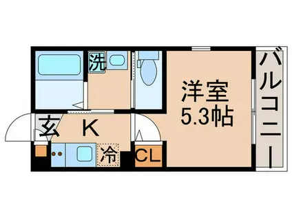 N.プライム金町(1K/2階)の間取り写真