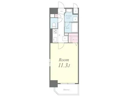 メグリオ住吉(1K/7階)の間取り写真