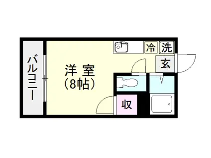 OAK VILLA KAGOSHIMA 5TH(ワンルーム/4階)の間取り写真