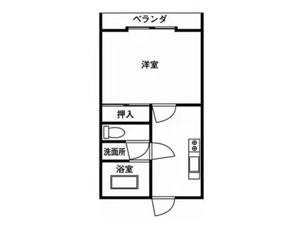 HIGH LIFE II(1K/3階)の間取り写真