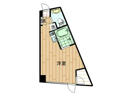 ドミトリー和光(ワンルーム/1階)の間取り写真