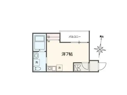 MELLAS座間(ワンルーム/3階)の間取り写真