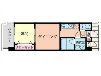 HAMIEL千防(2K/6階)の間取り写真