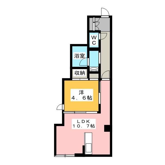 EL ALIVIO東本町(1LDK/2階)の間取り写真