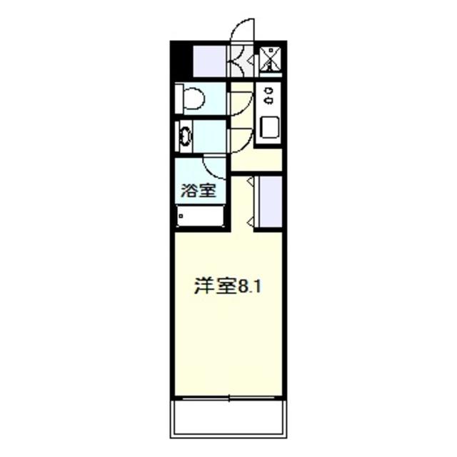 LASANTE京橋(1K/12階)の間取り写真