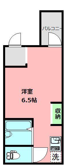 オアゾ横濱根岸(ワンルーム/1階)の間取り写真