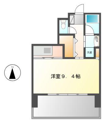 CASTELLO ASSO(ワンルーム/11階)の間取り写真