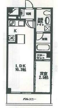 ティアラ緑が丘II(1LDK/1階)の間取り写真