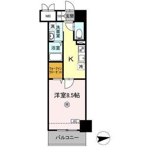 レガーロ仙台駅東(1K/8階)の間取り写真