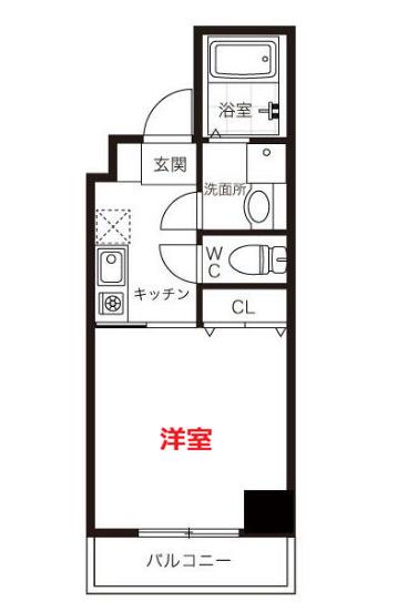 DELCCS大森(1K/3階)の間取り写真