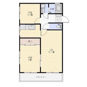 センチュリーコウワ(2LDK/3階)の間取り写真