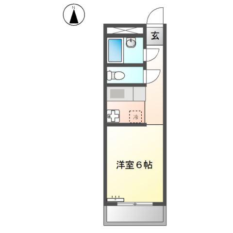 アメニティ鈴木(ワンルーム/3階)の間取り写真