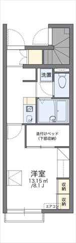 レオパレスSAKURAII(1K/1階)の間取り写真