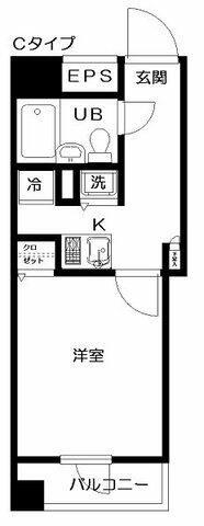 日神デュオステージ笹塚西館(1K/12階)の間取り写真