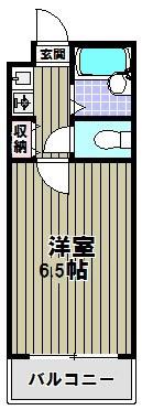リトゥール深井(1K/4階)の間取り写真