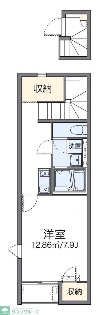 レオネクストKONO(1K/2階)の間取り写真