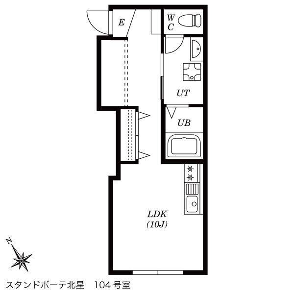 STAND BEAUTE 北星(ワンルーム/1階)の間取り写真