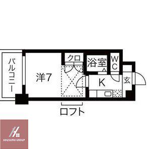 プレステージ桜ノ宮(1K/9階)の間取り写真