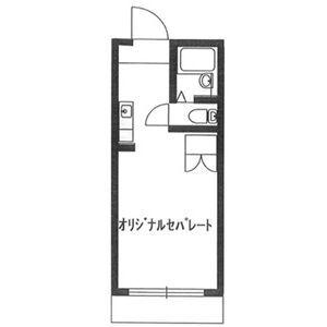 イーズIII(ワンルーム/4階)の間取り写真