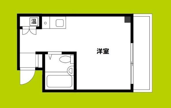 ロイヤルイースト(ワンルーム/8階)の間取り写真