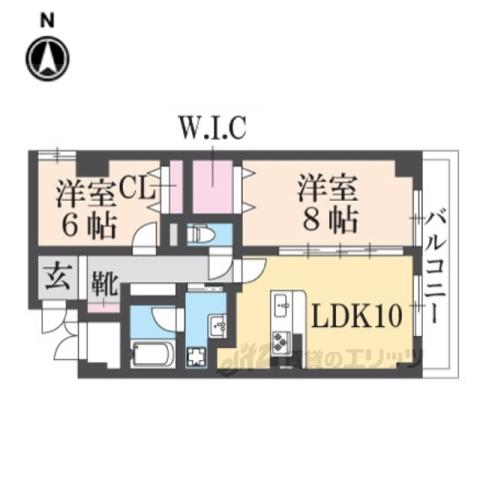 アルペンローゼ(2LDK/4階)の間取り写真