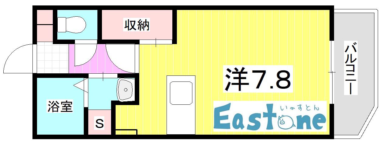 MZ鴨池II(ワンルーム/2階)の間取り写真