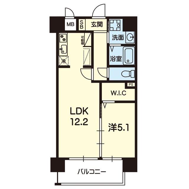 CROIREIII(1LDK/2階)の間取り写真